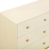 TOV Pesce Cream Shagreen 6 Drawer Dresser