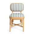 TOV Dorine Mint Green Striped Dining Chair