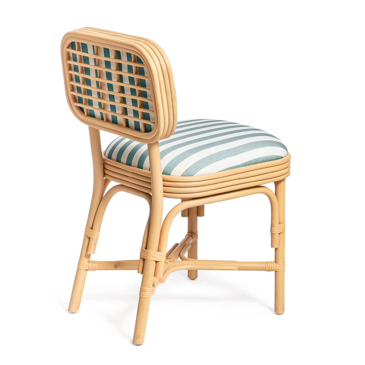 TOV Dorine Mint Green Striped Dining Chair