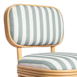 TOV Dorine Mint Green Striped Dining Chair