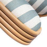 TOV Dorine Mint Green Striped Dining Chair