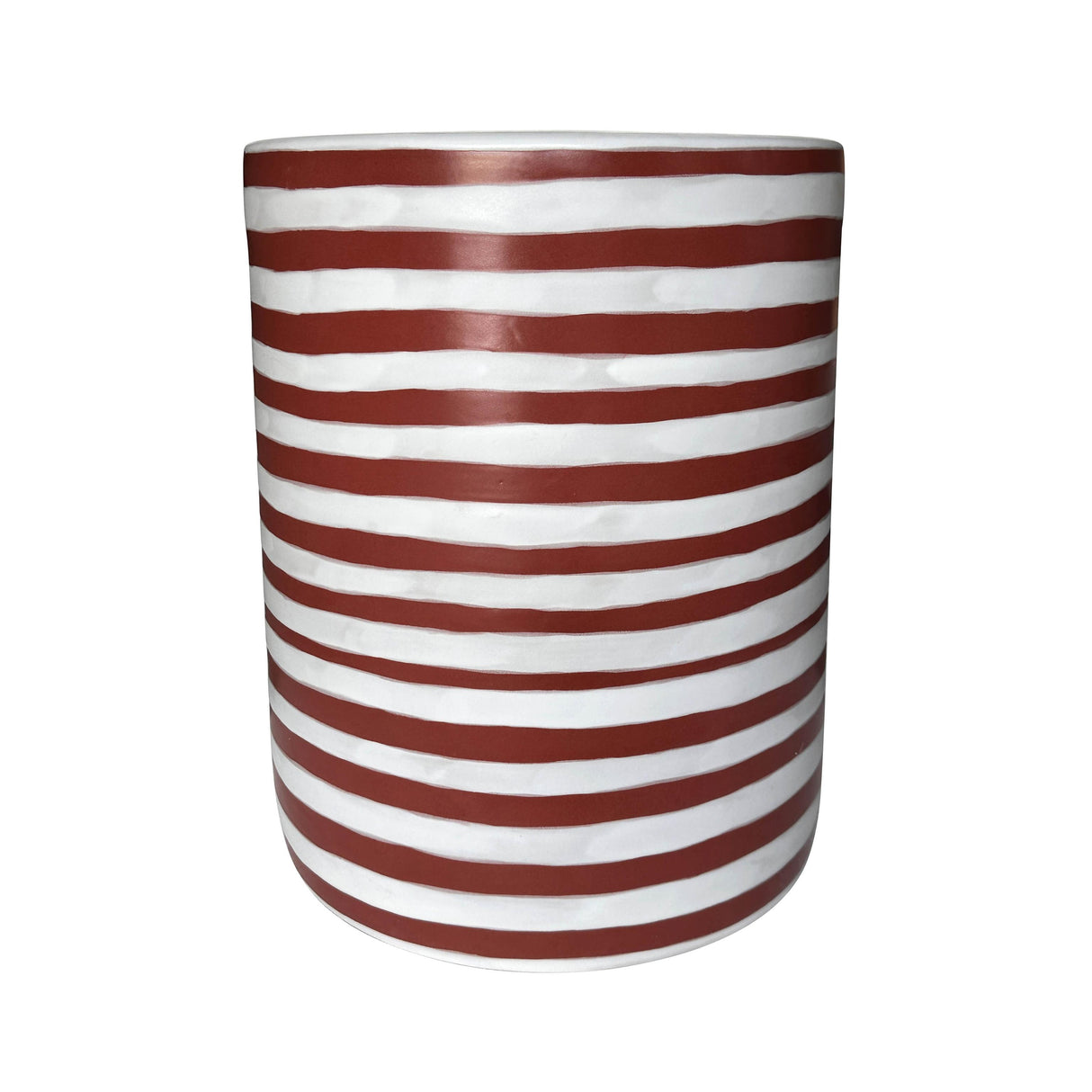 TOV Tempest Ceramic Table in Red Stripes