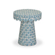 TOV Lady Blue Ribbon Capiz Shell Side Table