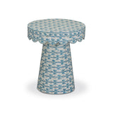 TOV Lady Blue Ribbon Capiz Shell Side Table