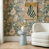 TOV Lady Blue Ribbon Capiz Shell Side Table
