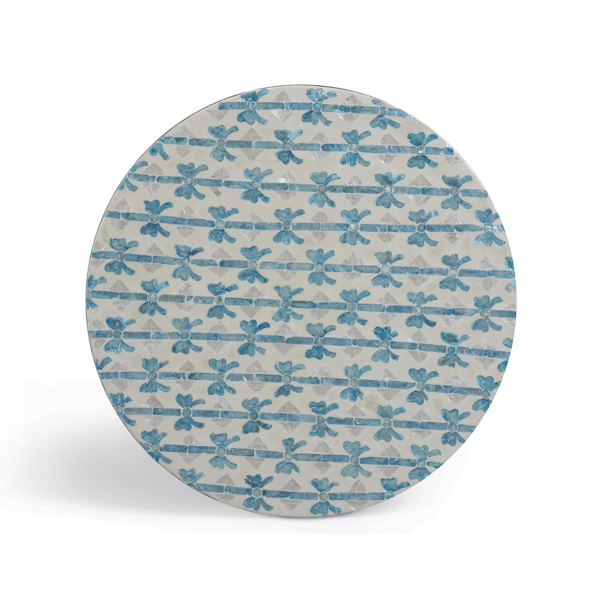 TOV Lady Blue Ribbon Capiz Shell Side Table