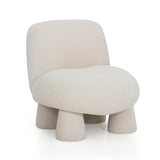 TOV Stomp Cream Upcycled Chenille Accent Chair