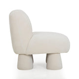 TOV Stomp Cream Upcycled Chenille Accent Chair