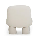 TOV Stomp Cream Upcycled Chenille Accent Chair