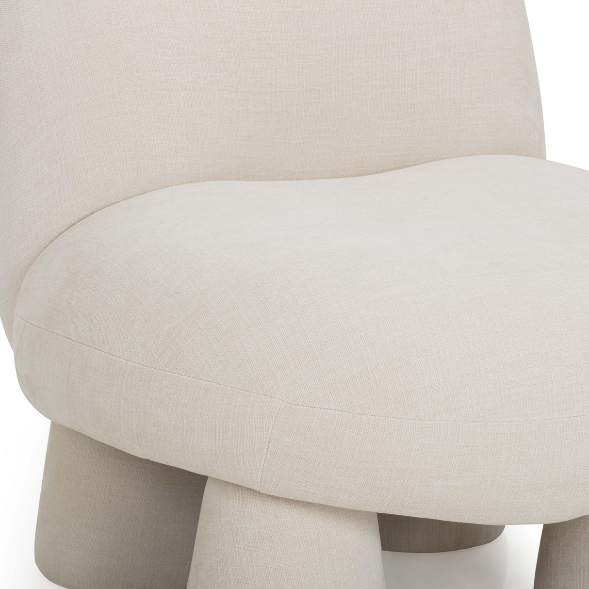 TOV Stomp Cream Upcycled Chenille Accent Chair