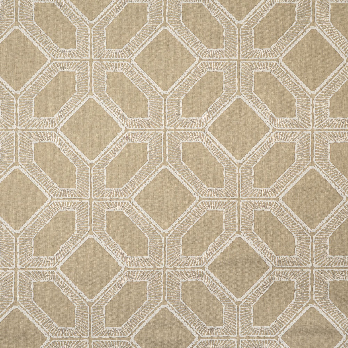 Maxwell CROSSWAYS #423 FLAX Drapery Fabric