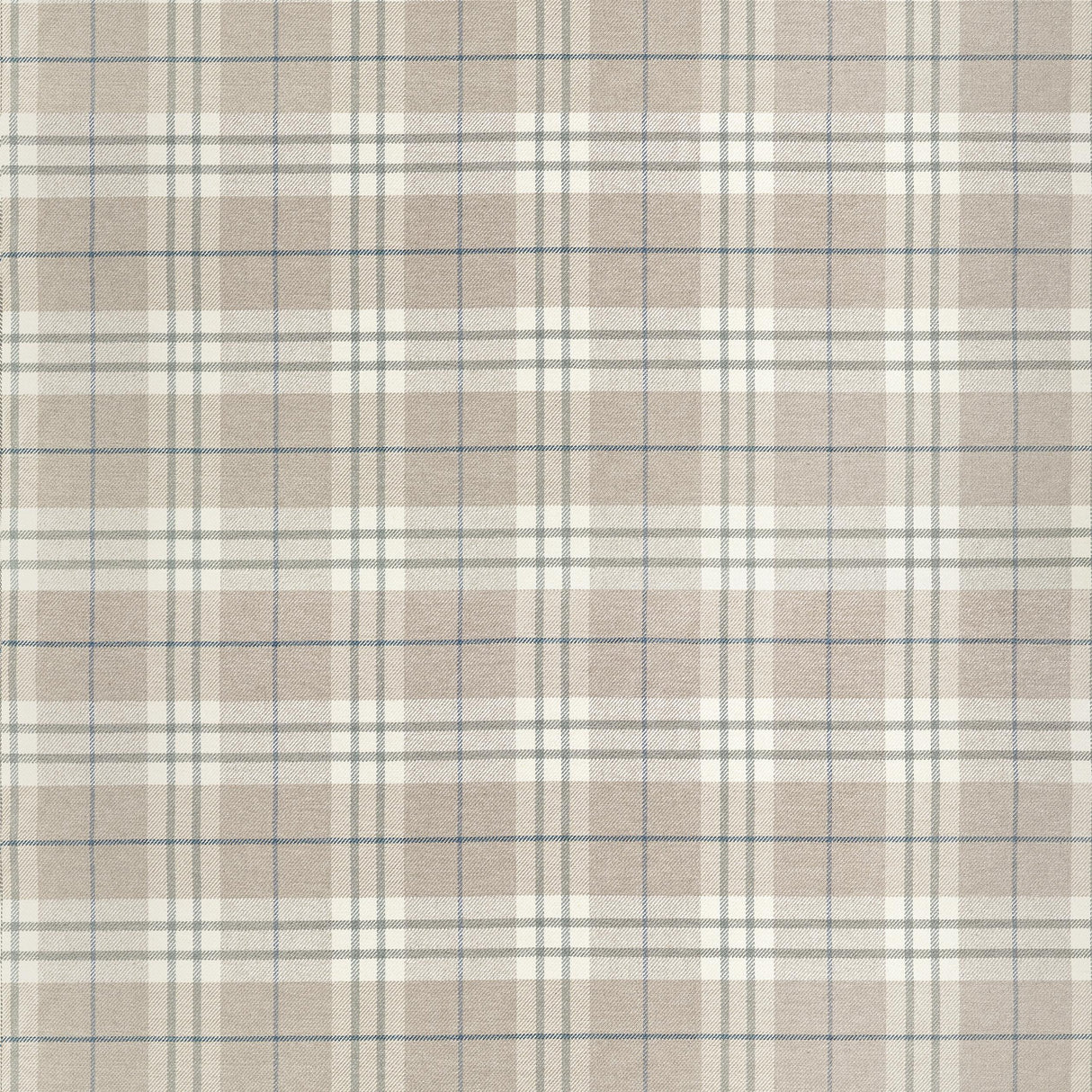 Thibaut Percival Plaid Flax Fabric