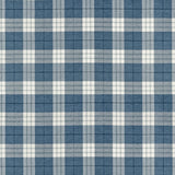 Thibaut Percival Plaid True Blue Fabric