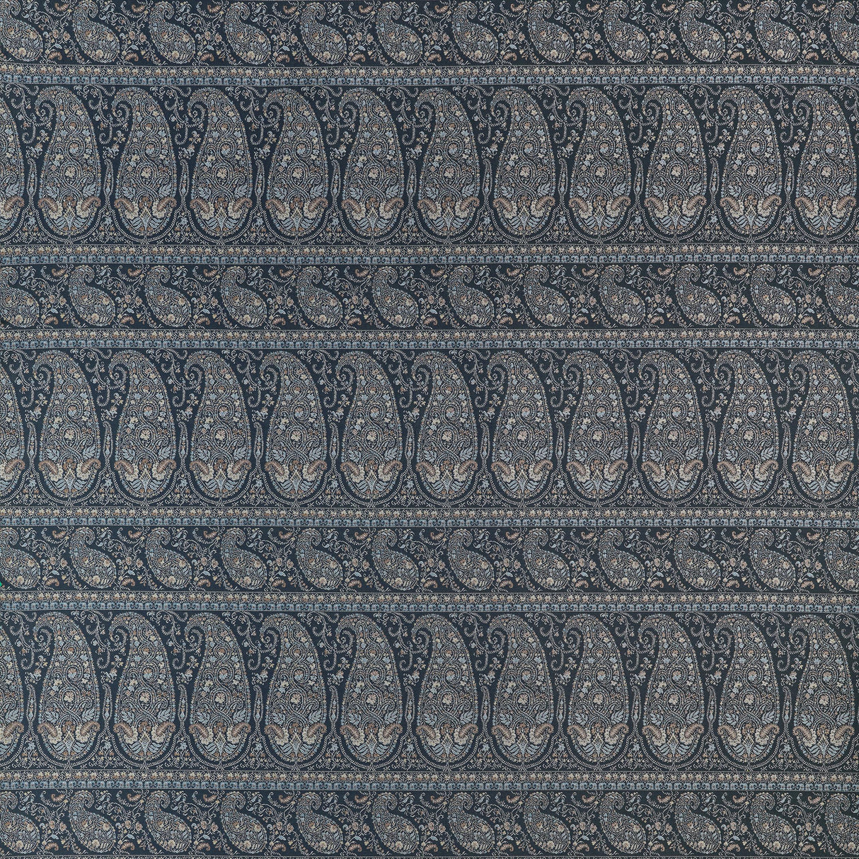 Thibaut Emalin Paisley Charcoal Fabric