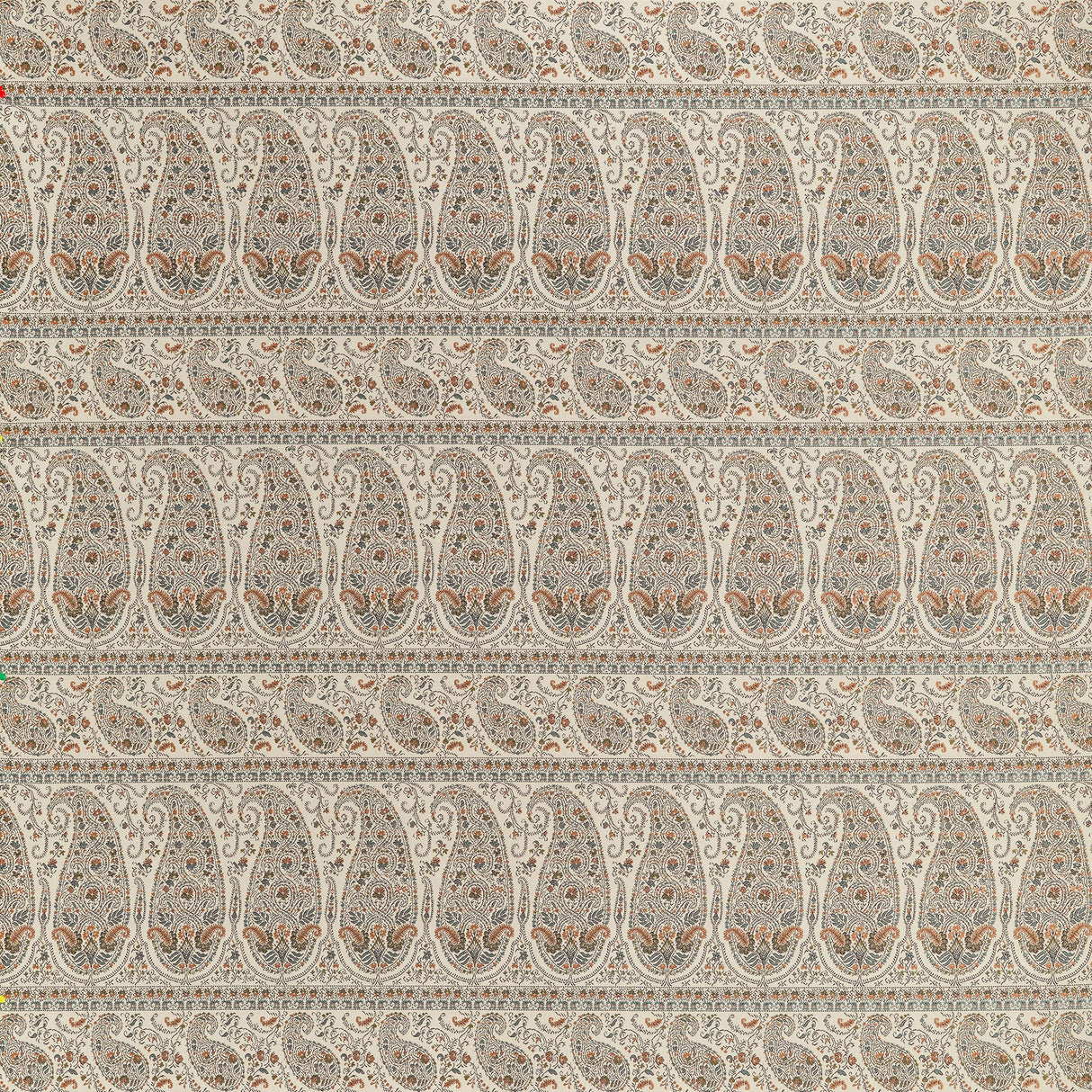 Thibaut Emalin Paisley Curry Fabric