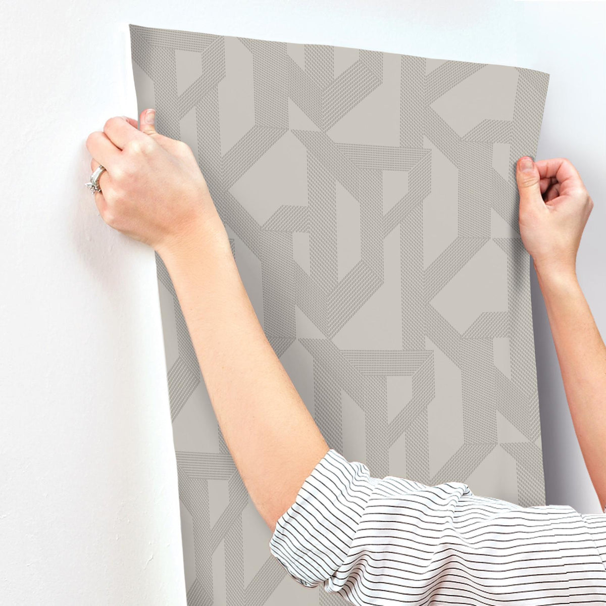 A-Street Prints Franz Dove Geometric Wallpaper