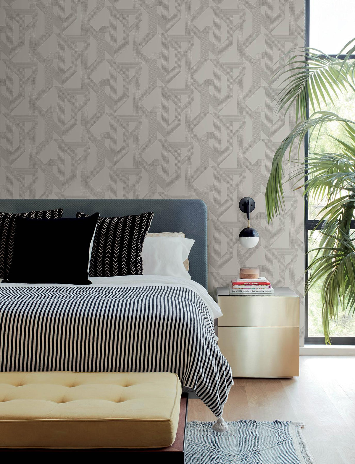 A-Street Prints Franz Dove Geometric Wallpaper