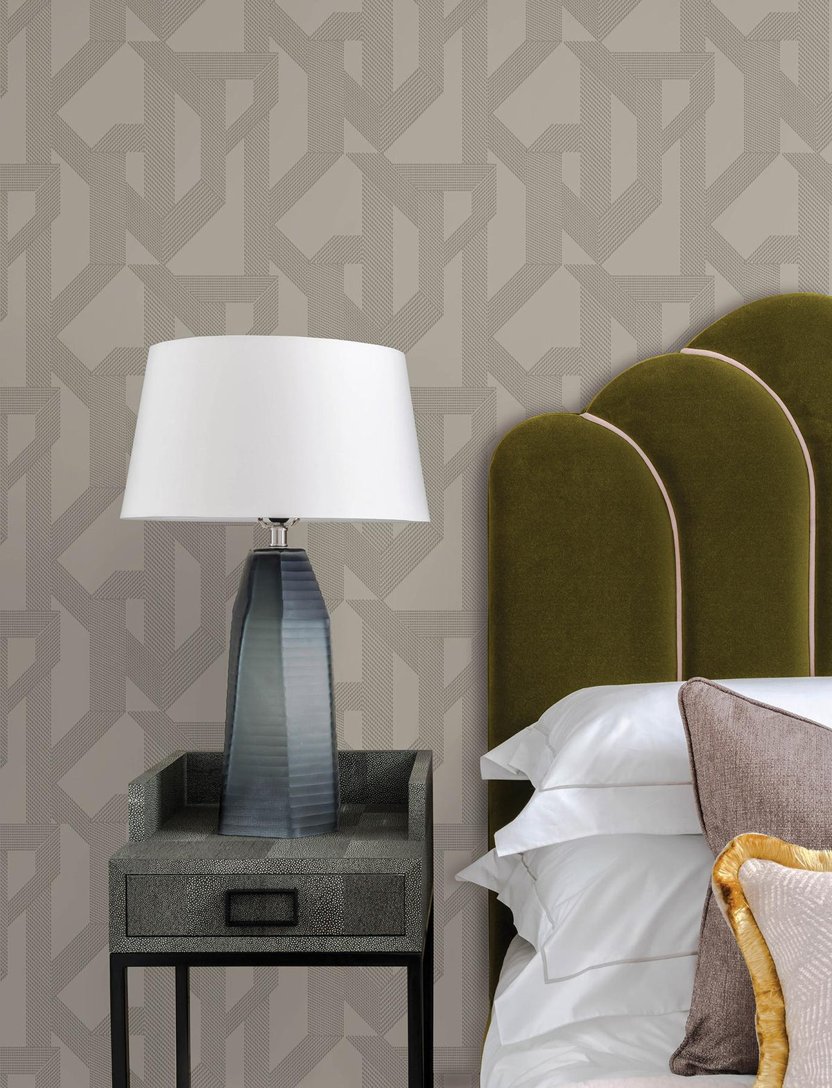 A-Street Prints Franz Dove Geometric Wallpaper