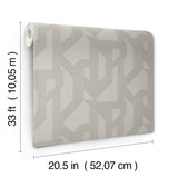 A-Street Prints Franz Dove Geometric Wallpaper