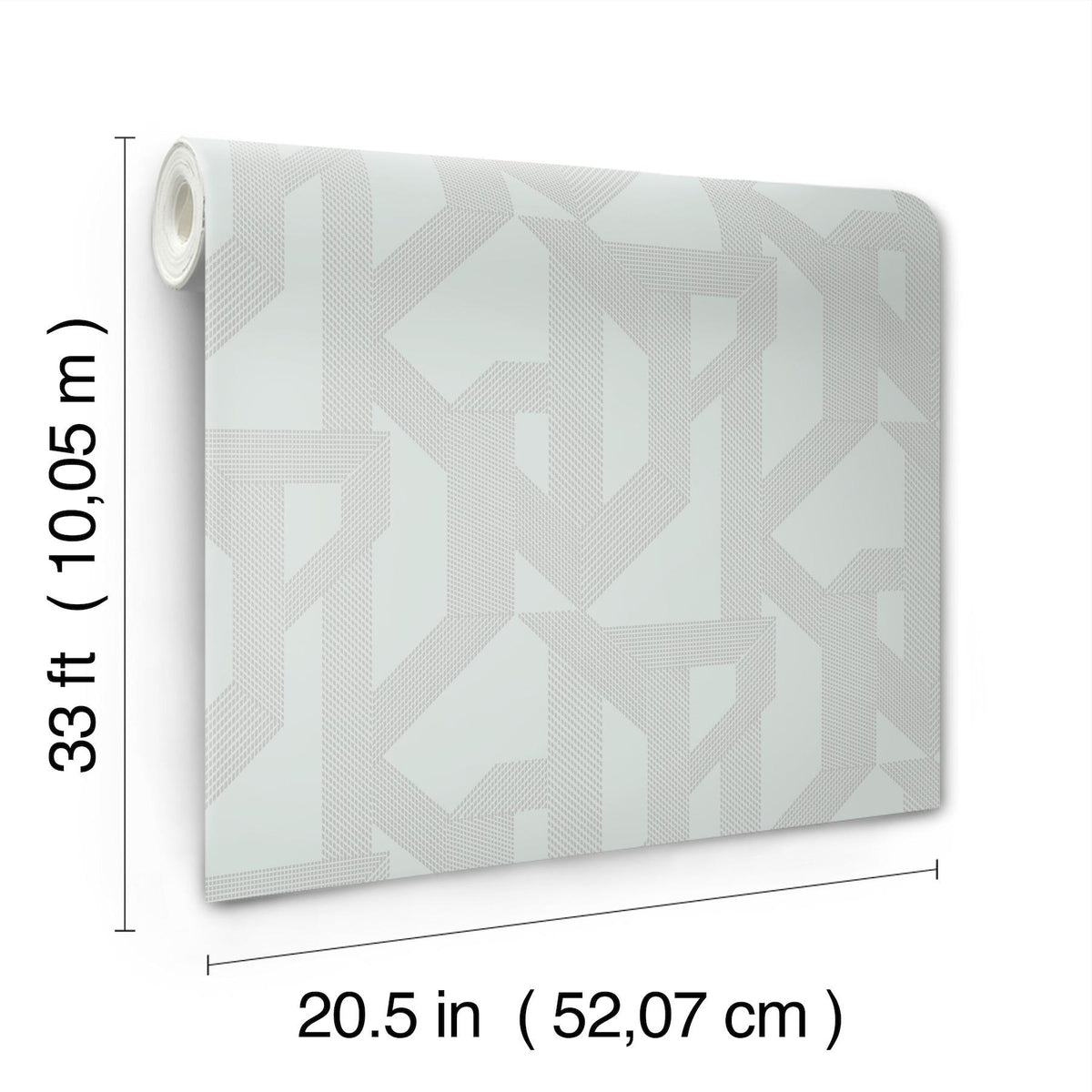 A-Street Prints Franz Light Blue Geometric Wallpaper