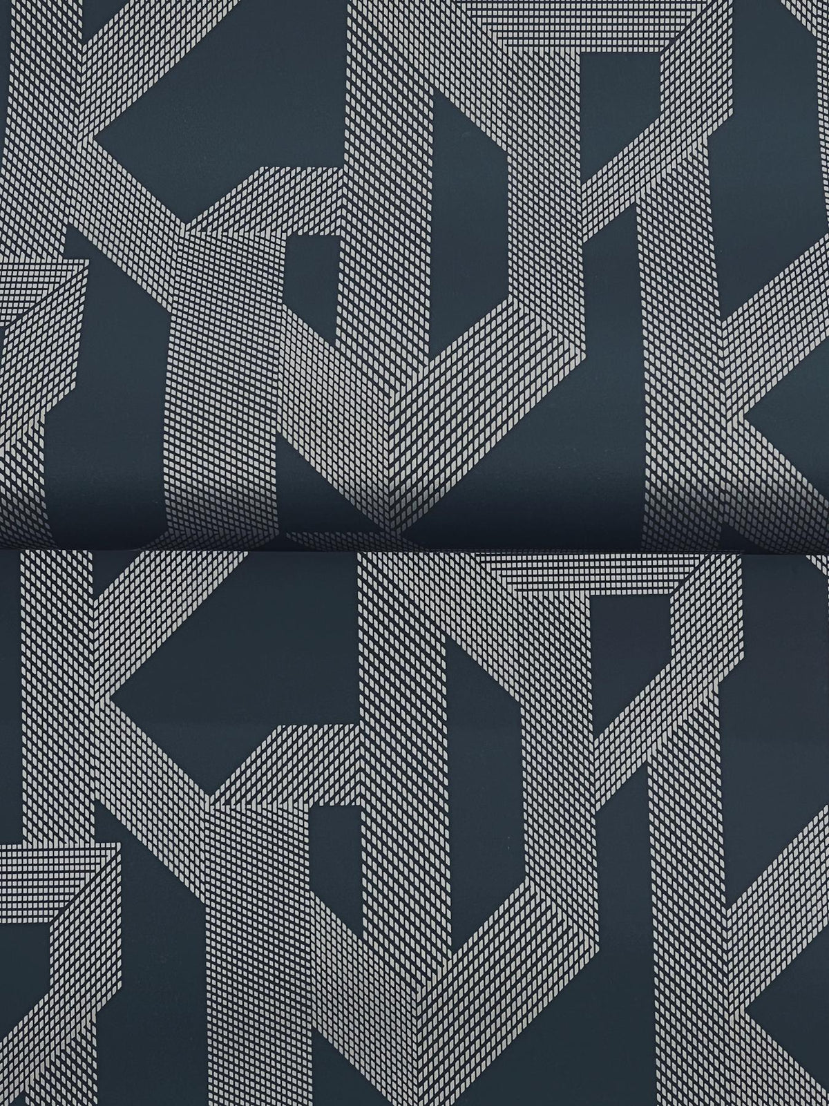 A-Street Prints Franz Navy Geometric Wallpaper