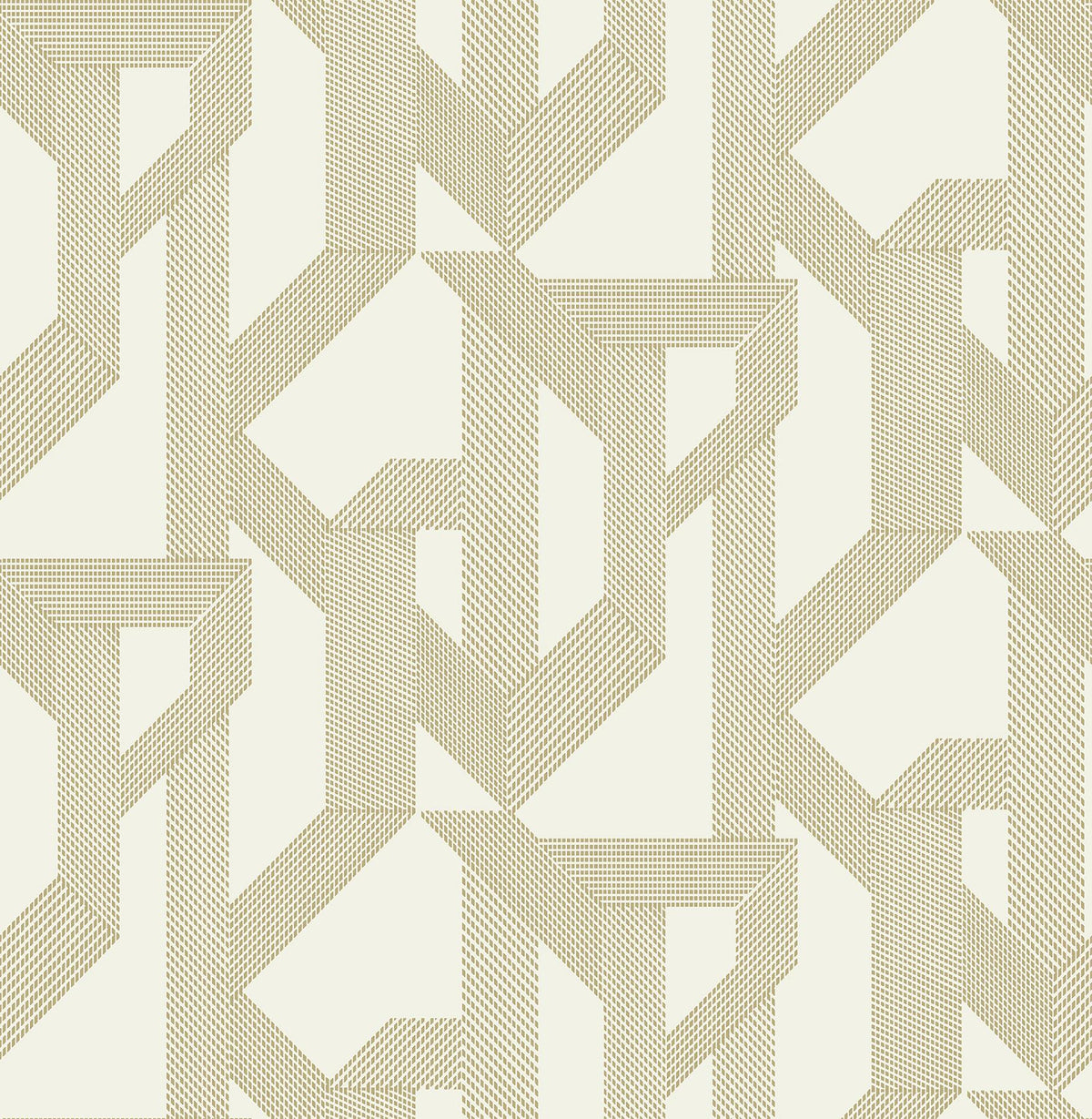 A-Street Prints Franz Gold Geometric Wallpaper