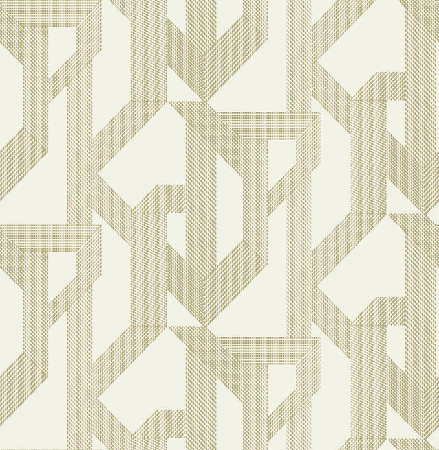 A-Street Prints Franz Gold Geometric Wallpaper