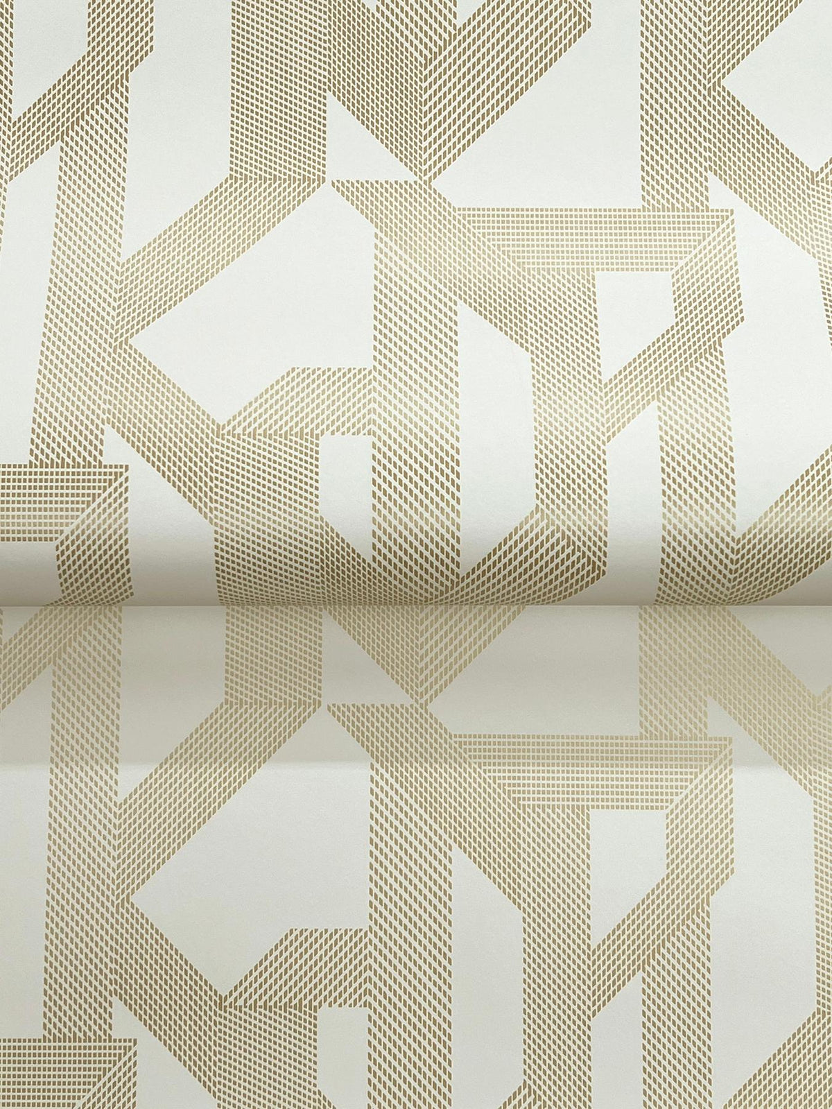 A-Street Prints Franz Gold Geometric Wallpaper
