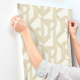 A-Street Prints Franz Gold Geometric Wallpaper