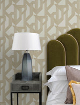A-Street Prints Franz Gold Geometric Wallpaper