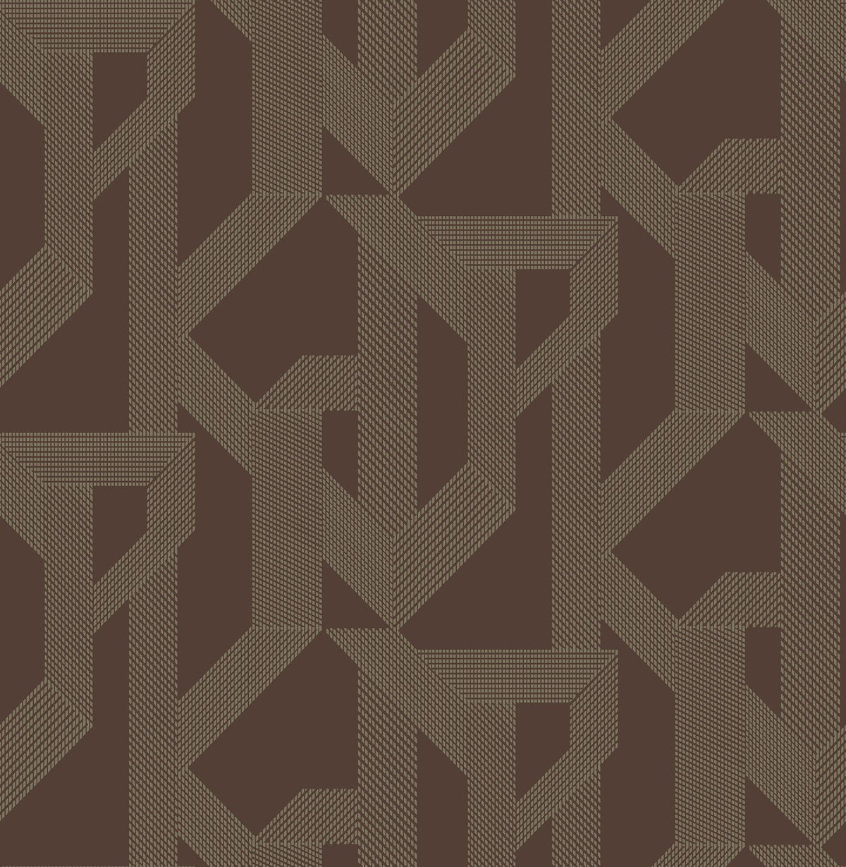 A-Street Prints Franz Maroon Geometric Wallpaper