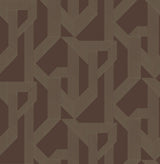 A-Street Prints Franz Maroon Geometric Wallpaper