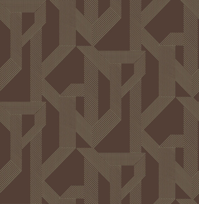 A-Street Prints Franz Maroon Geometric Wallpaper