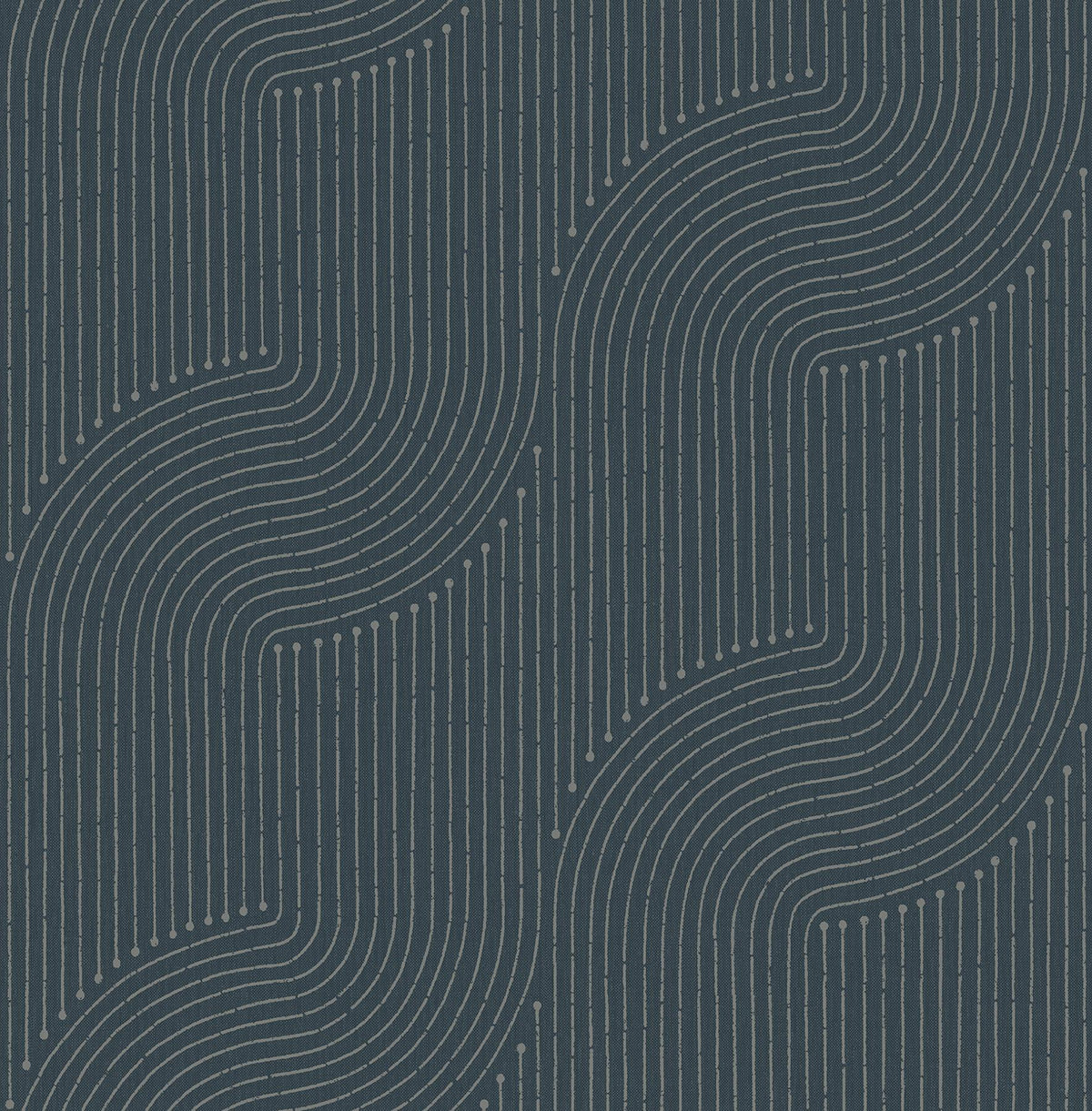 A-Street Prints Braddock Teal Rhythmic Flow Wallpaper