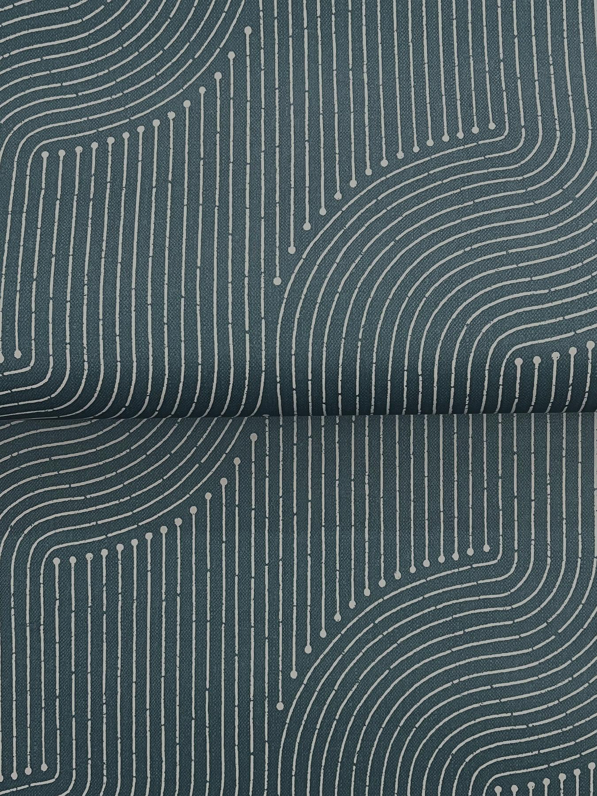 A-Street Prints Braddock Teal Rhythmic Flow Wallpaper