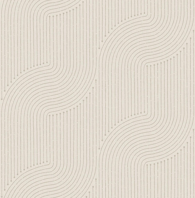 A-Street Prints Braddock Dove Rhythmic Flow Wallpaper