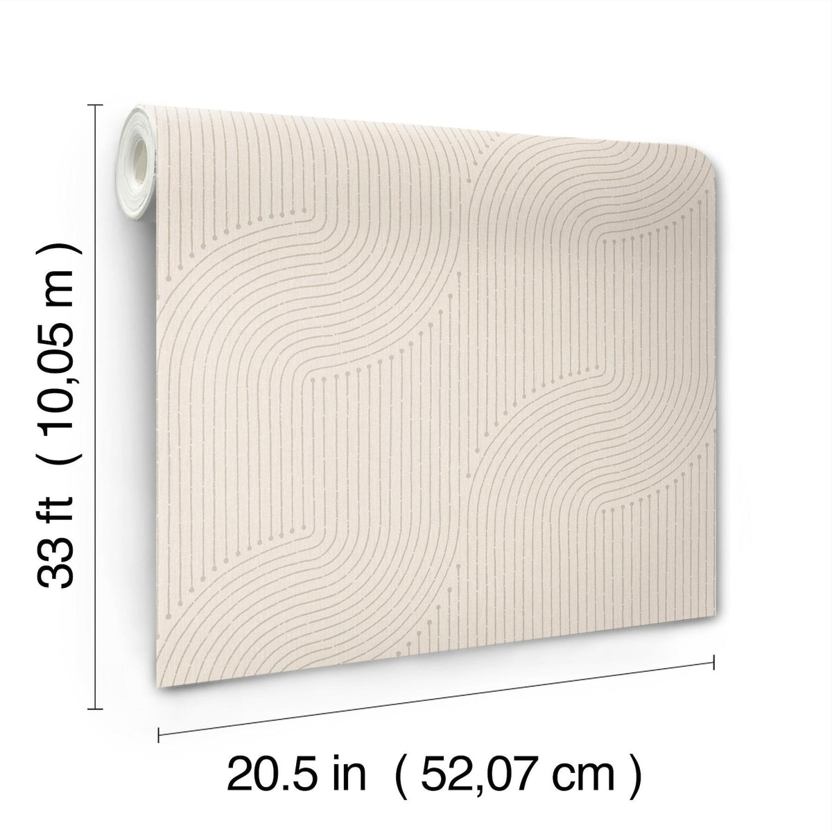 A-Street Prints Braddock Dove Rhythmic Flow Wallpaper