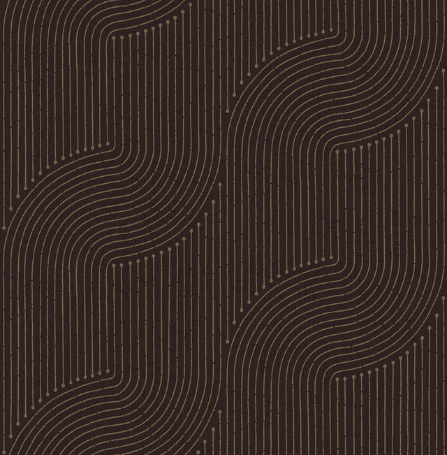 A-Street Prints Braddock Merlot Rhythmic Flow Wallpaper