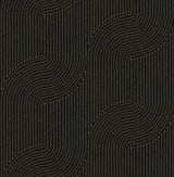 A-Street Prints Braddock Black Rhythmic Flow Wallpaper