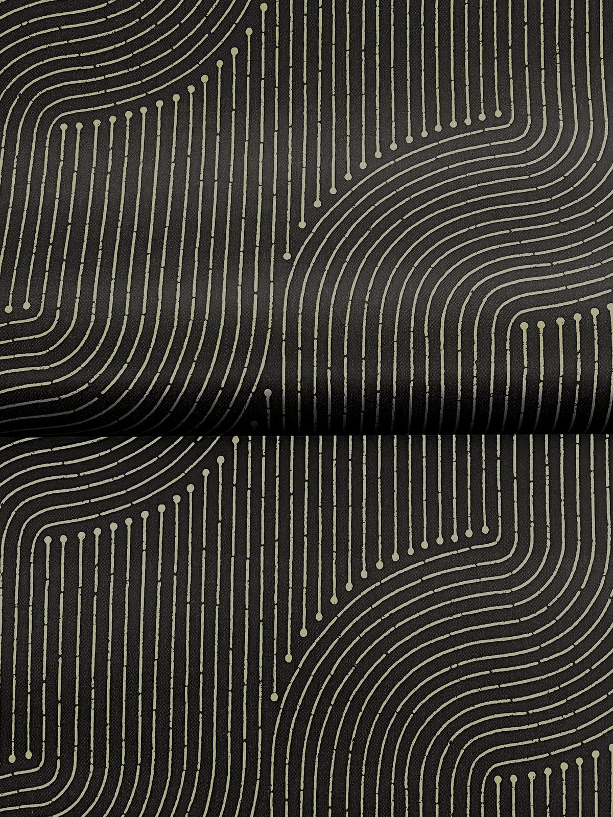 A-Street Prints Braddock Black Rhythmic Flow Wallpaper