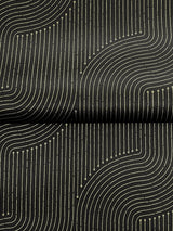 A-Street Prints Braddock Black Rhythmic Flow Wallpaper