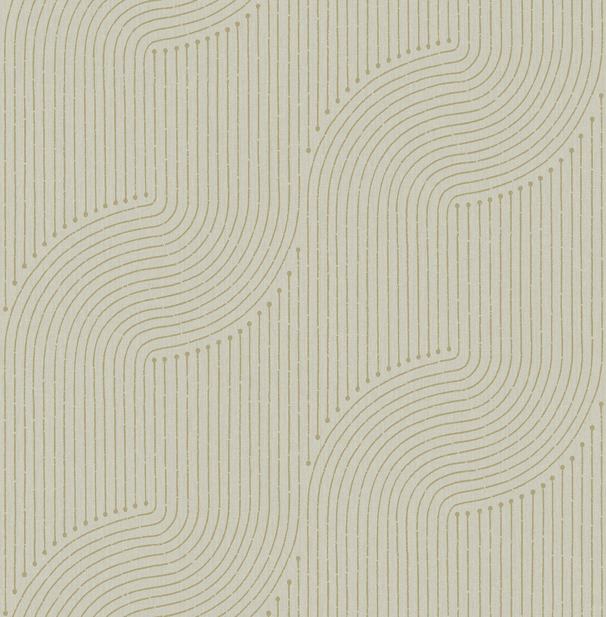 A-Street Prints Braddock Gold Rhythmic Flow Wallpaper