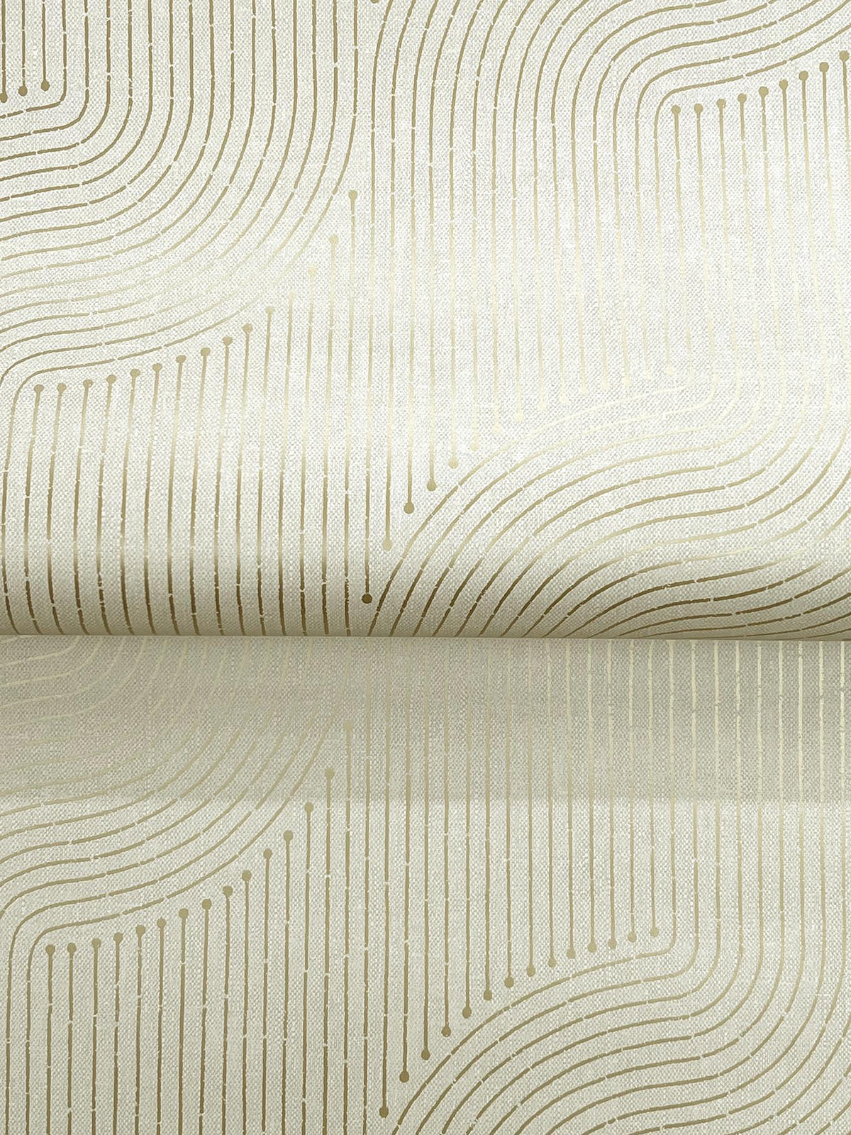 A-Street Prints Braddock Gold Rhythmic Flow Wallpaper