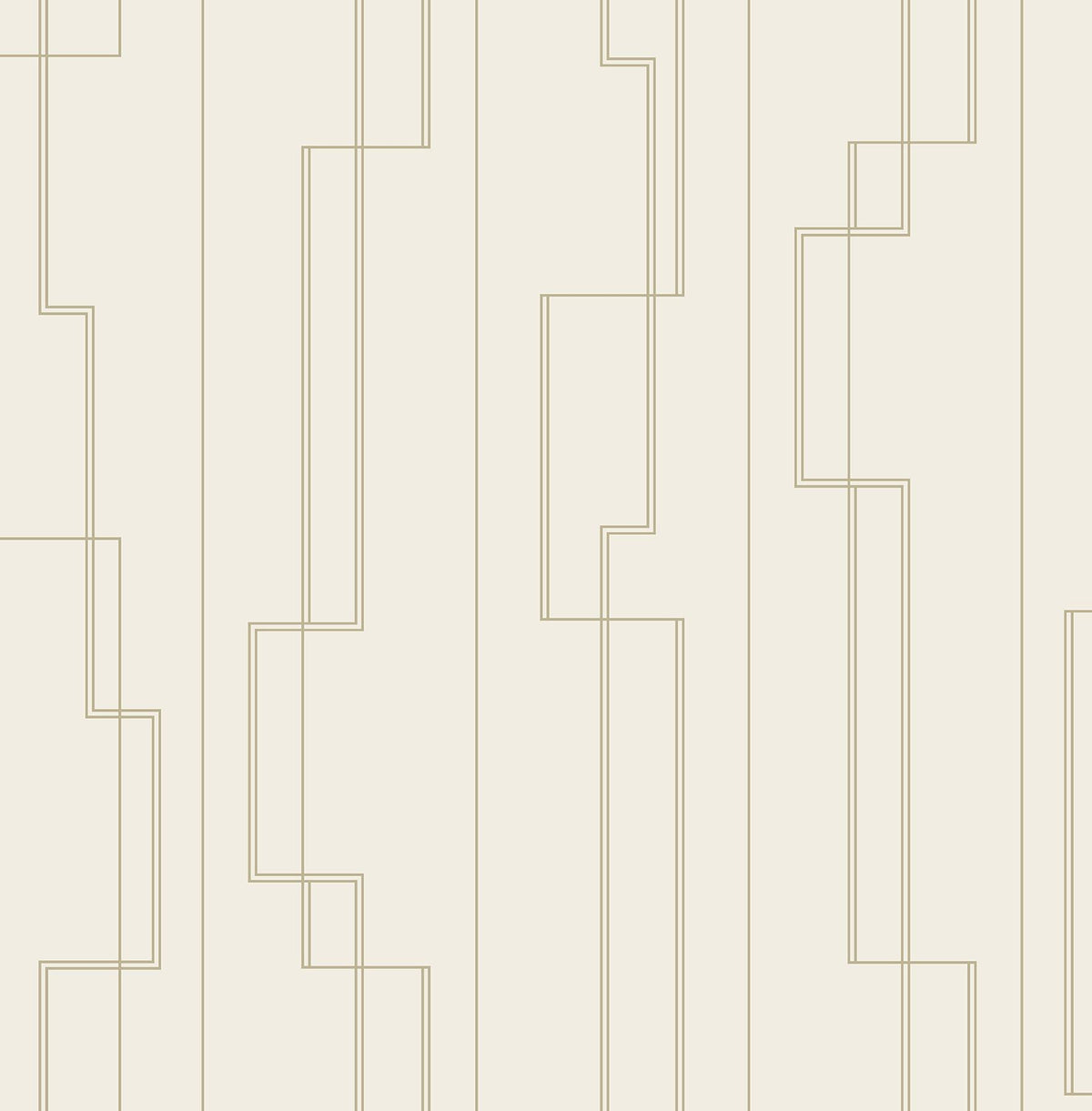 A-Street Prints Anson Ivory Deco Detailing Wallpaper