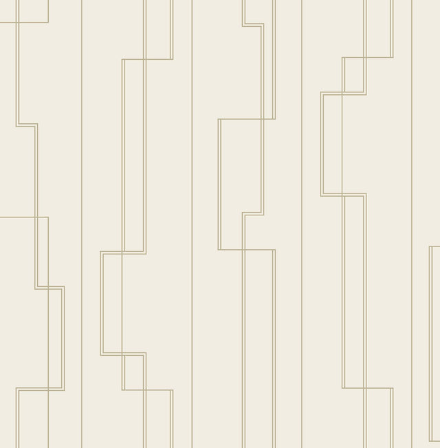 A-Street Prints Anson Ivory Deco Detailing Wallpaper