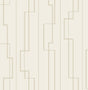 A-Street Prints Anson Ivory Deco Detailing Wallpaper