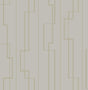 A-Street Prints Anson Taupe Deco Detailing Wallpaper