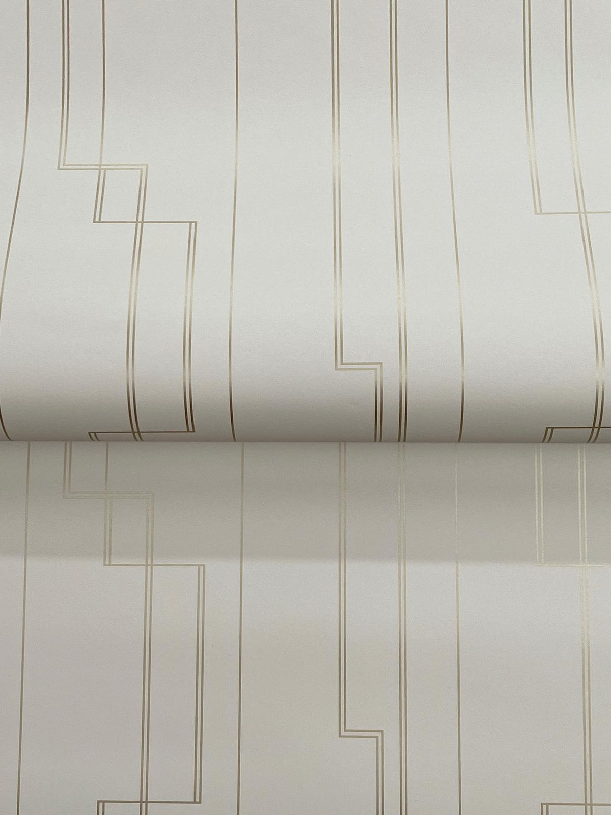 A-Street Prints Anson Taupe Deco Detailing Wallpaper