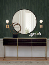 A-Street Prints Anson Evergreen Deco Detailing Wallpaper