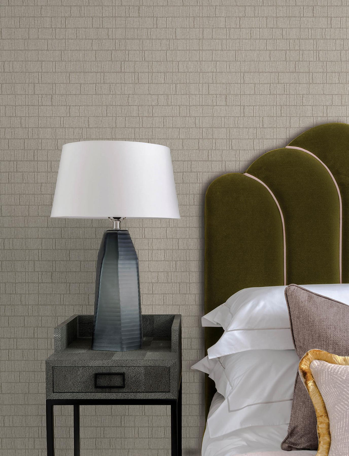 A-Street Prints Collis Neutral Squiggle Stripe Wallpaper
